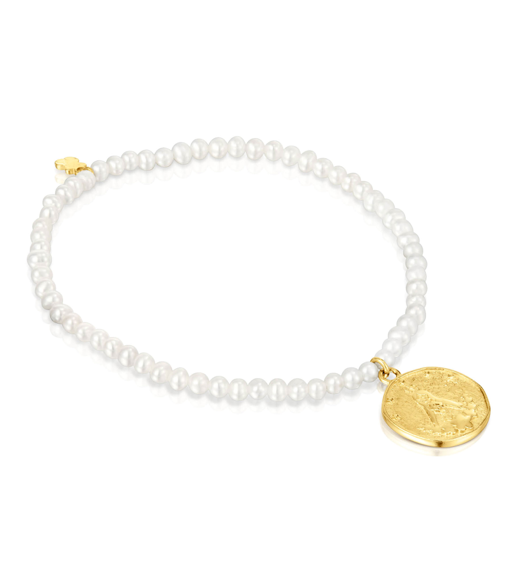 Pulsera elastica con perlas Devocion Mujer